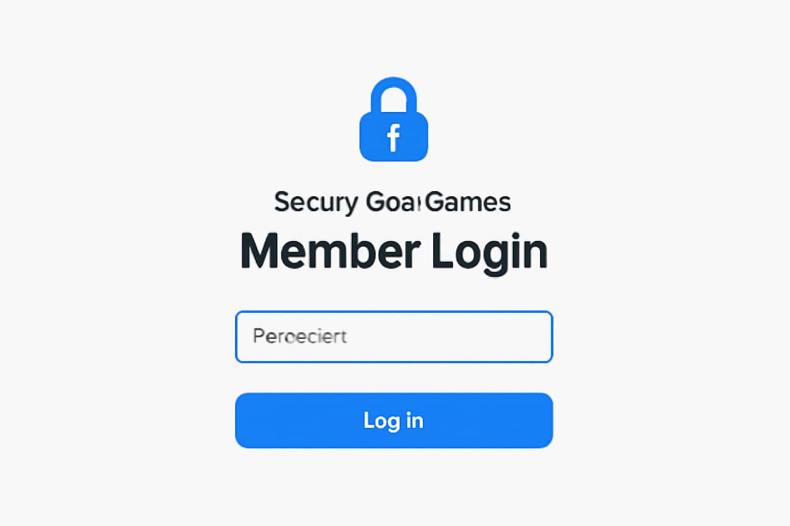 Secure Goa Games Member Login Interface