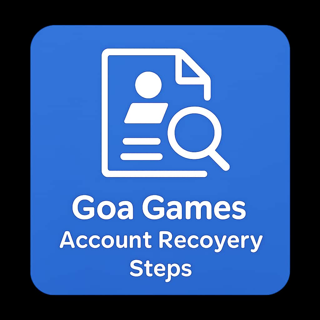 Goa Games Account Recovery Steps badge.