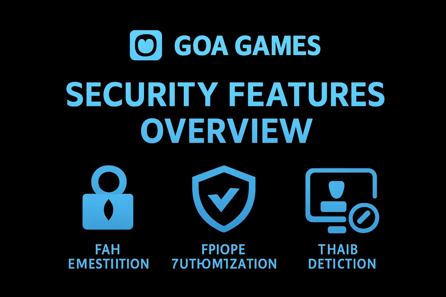 An informative representation of Goa Games security features.
