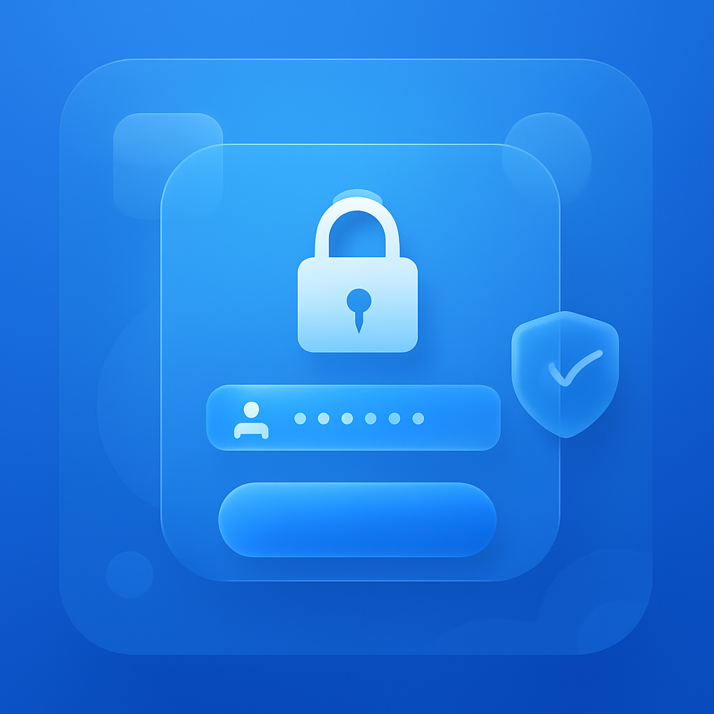 Illustration of secure login process for Goa Games.