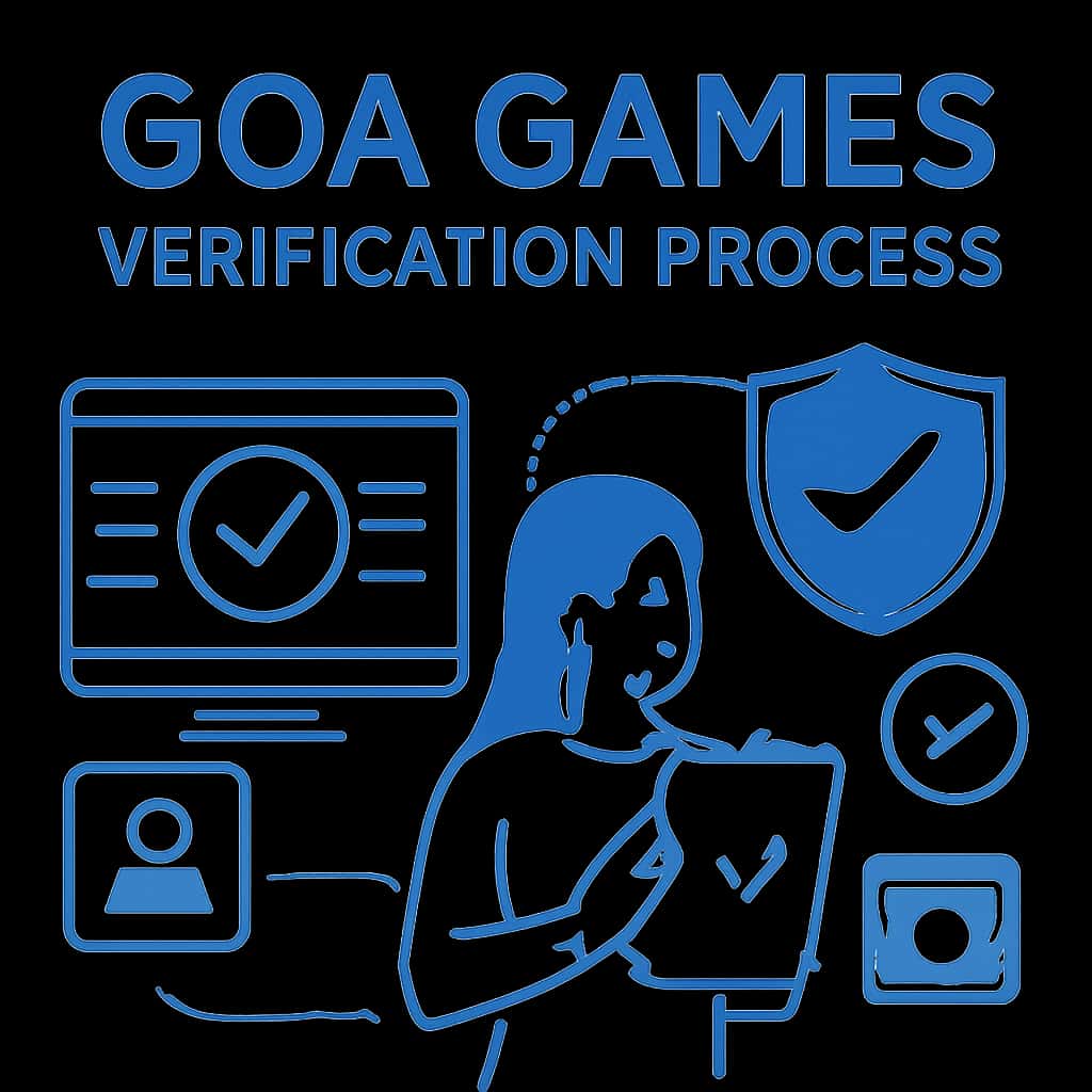 An educational diagram illustrating steps in the Goa Games verification process.