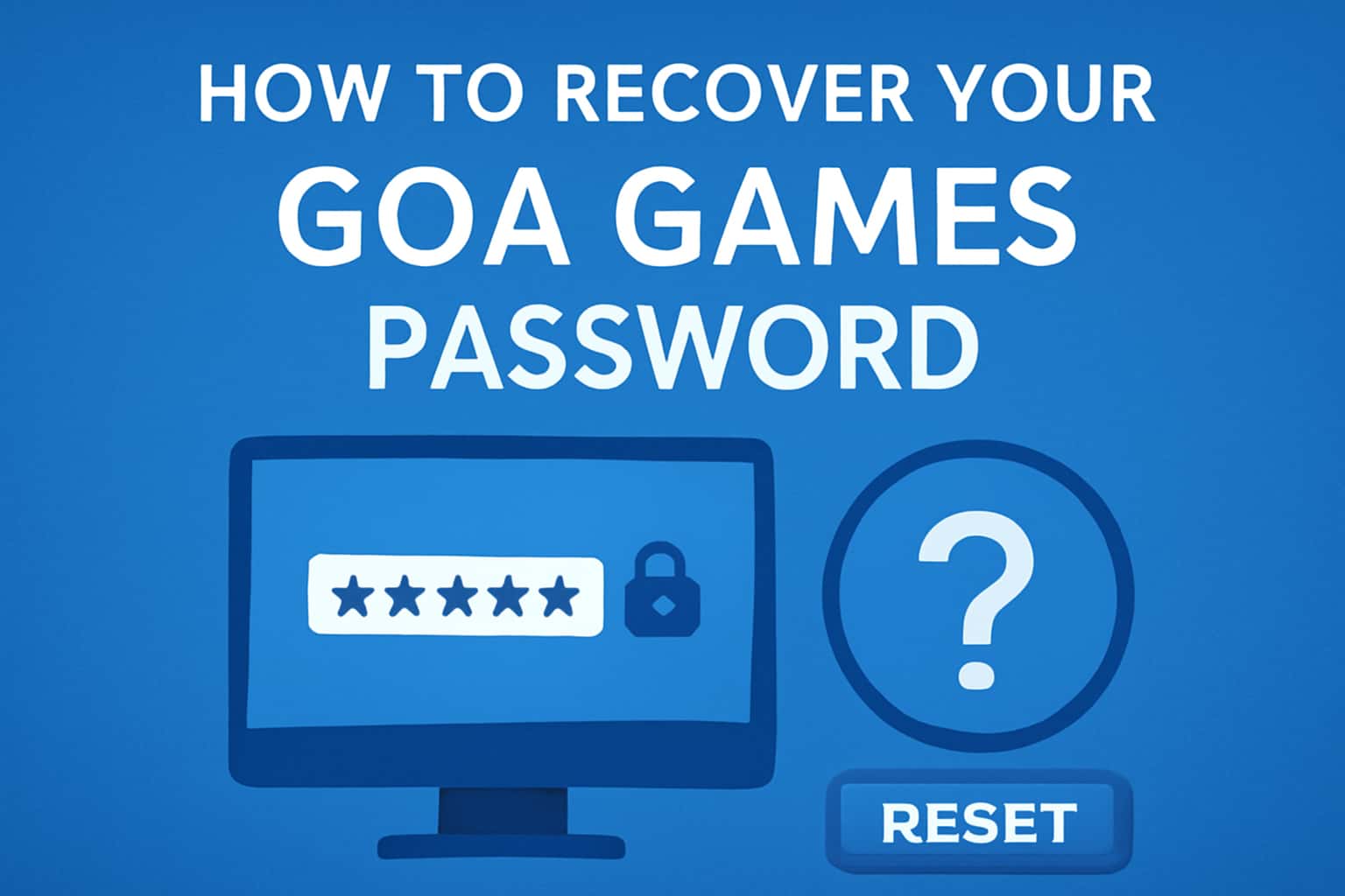 An informative scene illustrating the process to recover Goa Games password.