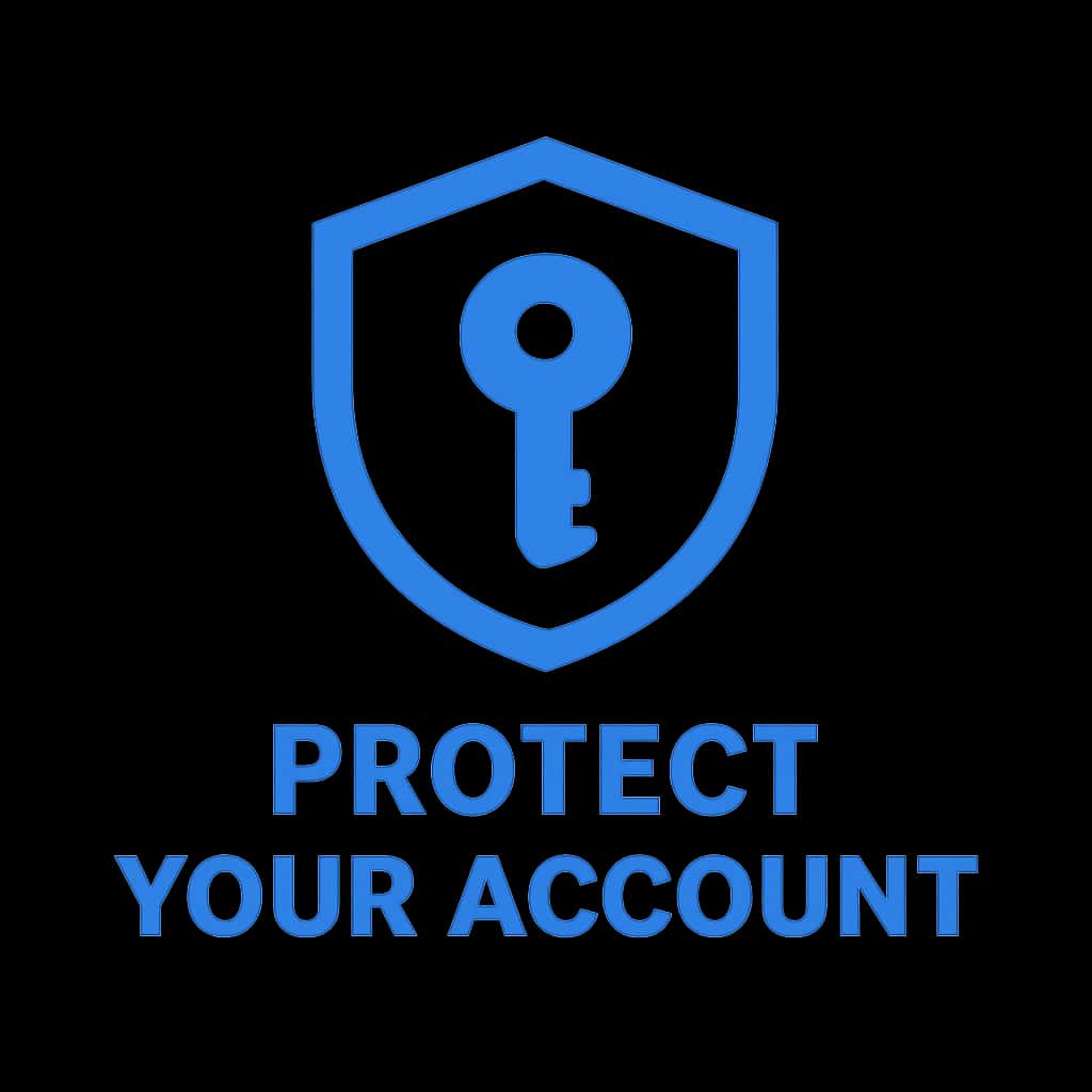 Icon for guidance on Goa Games account protection.