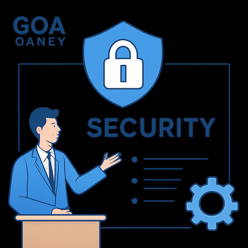 An informative diagram outlining Goa Games Security measures.