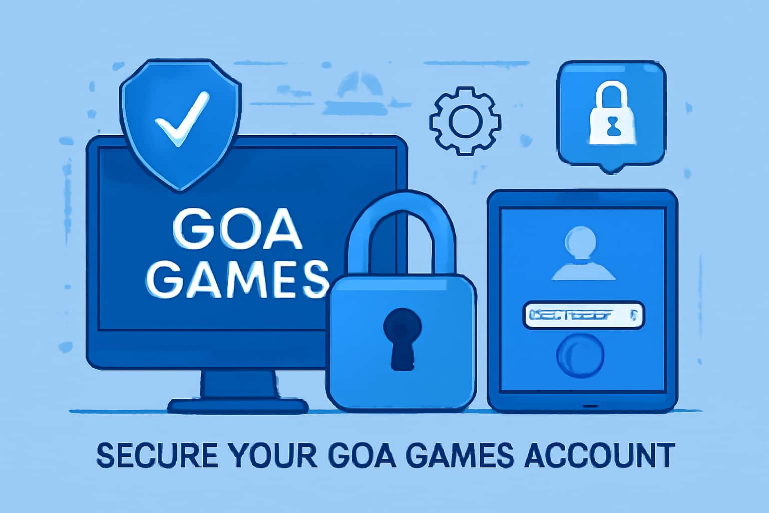 Neutral scene depicting secure login for Goa Games.